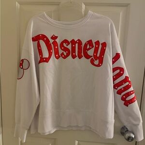 Disney White and Red Graphic Top